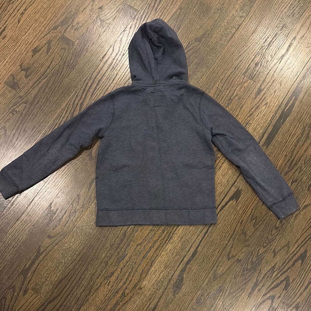 Kids Gray Zip-up Hoodie with pockets by Abercrombie Kids (size 9/10) - Picture 5 of 5